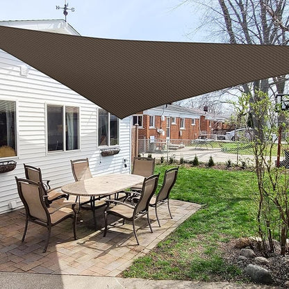 Windscreen4less 2' x 2' x 2' Sun Shade Sail Triangle Outdoor Canopy Cover UV by Windscreen4less