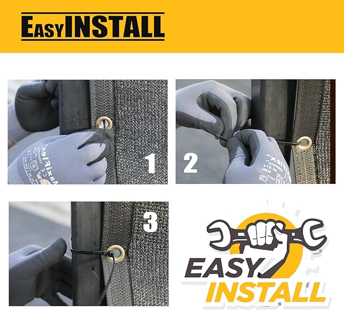 Customized 8' x 3' Green Fence Privacy Screen,with Bindings & Grommets,Heavy Duty for Gardens,Backyard,Patio,Tennis Court,Pool,Construction Project, We Make Custom Sizes