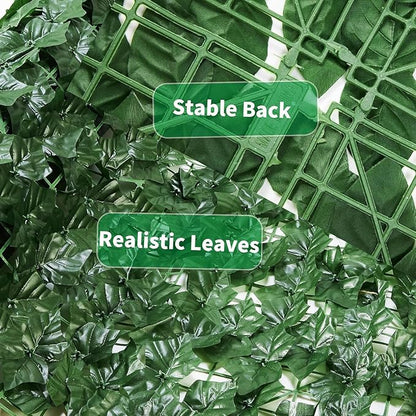 KASZOO Artificial Ivy Privacy Fence Screen, 120x60in, 18 Pack, Green, Modern Style, Plastic & Polyethylene Material, Easy Assembly, Perfect for Balcony, Garden, Backyard Privacy