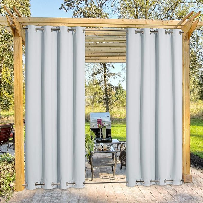 NICETOWN Outdoor Cabana Curtain, Windproof & Sun Blocking Curtains - Image 9