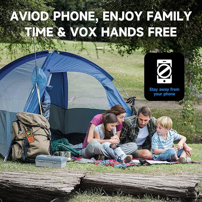 Walkie Talkies for Adult Long Range, 6 Pack Rechargeable 2 Way Radios, LED Flashlight Hiking Accessories Camping Gear Gifts for Kids Family Emergency