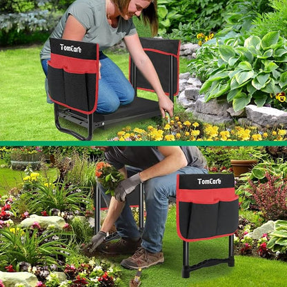 TomCare Garden Kneeler and Seat, 11.12" Kneeling Pad Sturdy Garden Bench | - Image 7