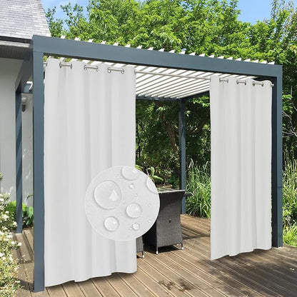 Easy-Going 100% Waterproof Outdoor Curtains 54x120 inch, Gazebo and Pergola 2 by Easy-Going