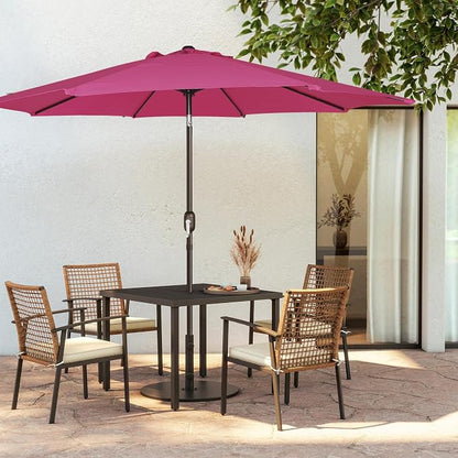 9' Outdoor Patio Umbrella, Outdoor Table Umbrella, Yard Umbrella, Market - Image 8
