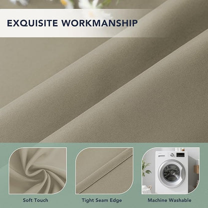 Patio Curtains Outdoor Waterproof, Privacy Drapes | Weatherproof & Sun Blocking - Image 5