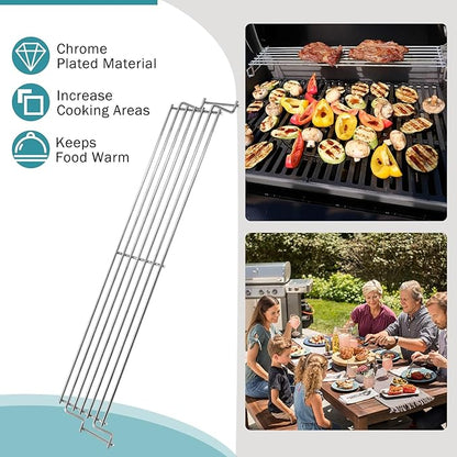 Criditpid Grill Replacement Parts for Weber GS4 Spirit 2 Grill Parts, 7636 Flavorizer Bars, 7638 Grates & 7641 Warming Rack Kit for Weber Spirit I/II 300 Series E310 E320 E330 S310 S320 S330 Grills.