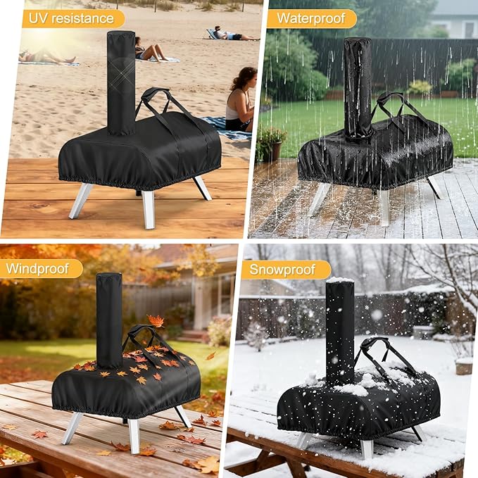 Pizza Oven Cover for WOOCIT 12,TwoPone Waterproof Pizza Oven Accessories Carry Cover for Outdoor