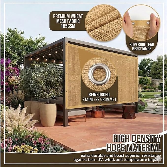 90% Shade Cloth Sun Shade Fabric Privacy Screen Shade Cover - Image 5