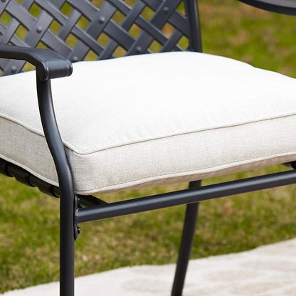 Patio Dining Chairs Stackable Outdoor Chairs Dining Furniture Set of 4 - Image 6
