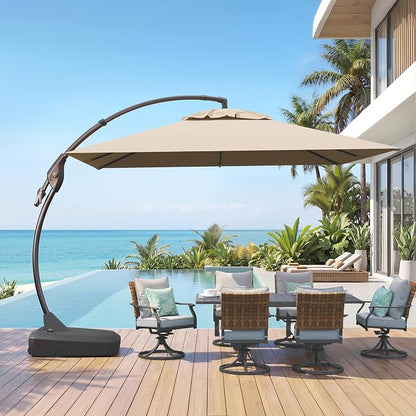 Grand patio 10x10 FT Sunbrella Cantilever Square Umbrella by GrandPatio