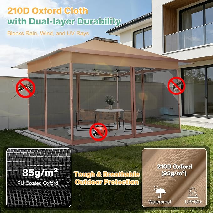 COBIZI 10x15 Pop up Canopy Gazebos on Clearance-Canopy Tent - Image 7