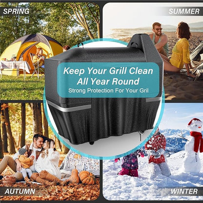 Utheer Grill Cover for Pit Boss Austin XL/Rancher XL, Z Grill 1000, 1100, 1100 Pro, 1000S, 1000SC, 1000Sq, 1000SC2, 1150 1500 Series Wood Pellet Grill, 600D Heavy Duty Waterproof, UV Protection Cover