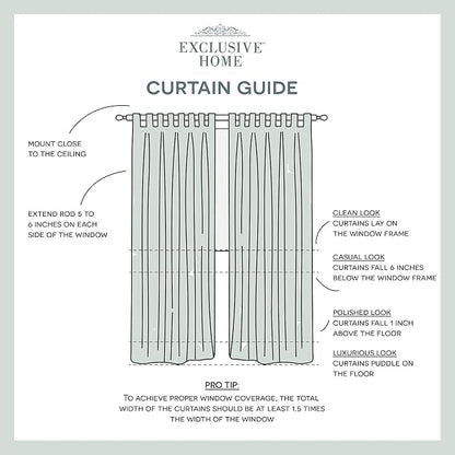 Exclusive Home Cabana Solid Indoor/Outdoor Light Filtering Hook-and-Loop Tab - Image 8