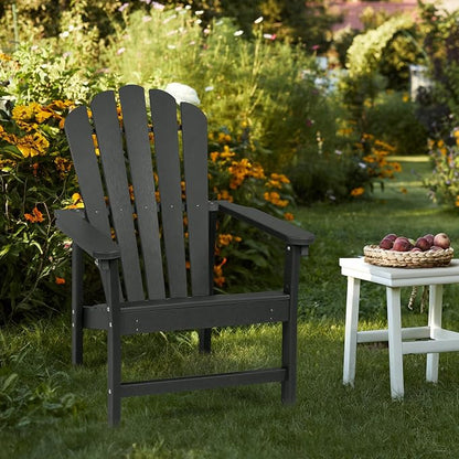Oversized Stackable Adirondack Chair, HDPE All-Weather Fire Pit Chair | - Image 2