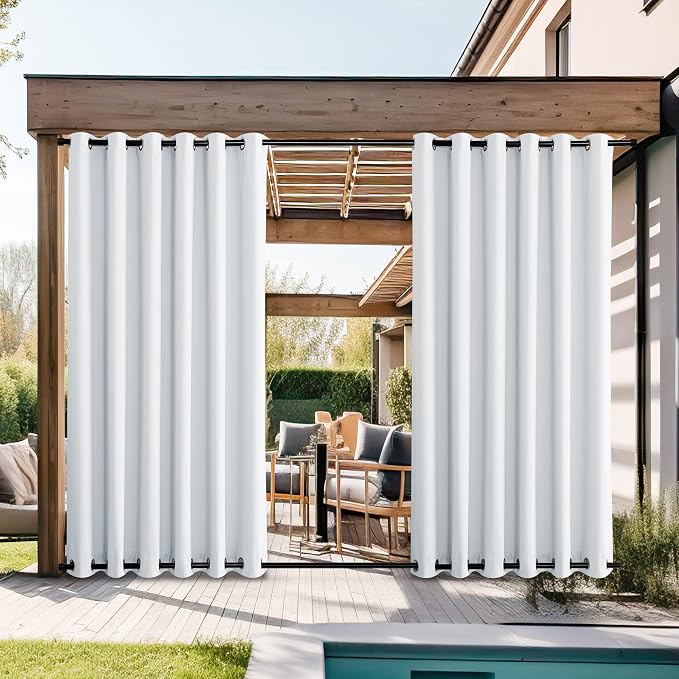 NICETOWN 2 Panels Outdoor Curtains - Image 2