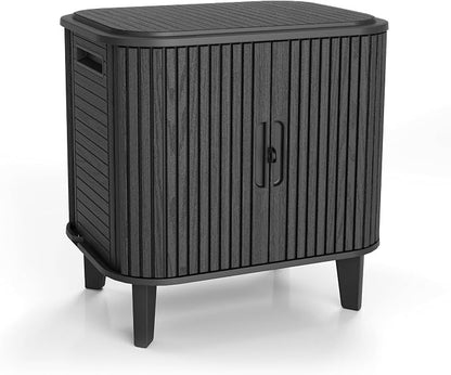 Keter Velo 30 Gallon Outdoor Storage Cabinet, Weather-Resistant Resin Deck Box by Unknown
