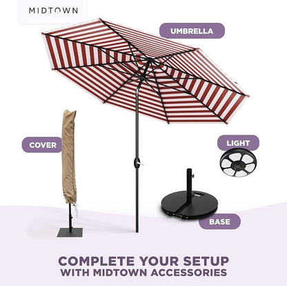 MIDTOWN UMBRELLAS The Lean 8 Feet Outdoor Umbrella - Image 8