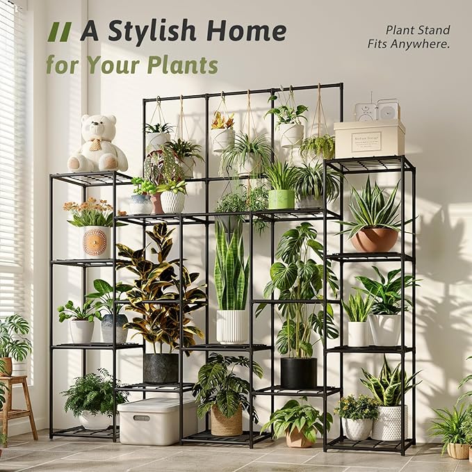 GENTINGBRO Metal Plant Stand Outdoor 63" Tall Plant Shelf - Image 4