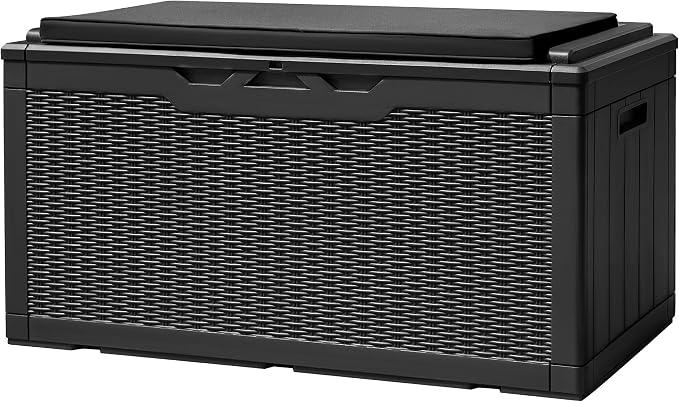 Devoko 100 Gallon Deck Box Waterproof Outdoor Storage Box by DEVOKO