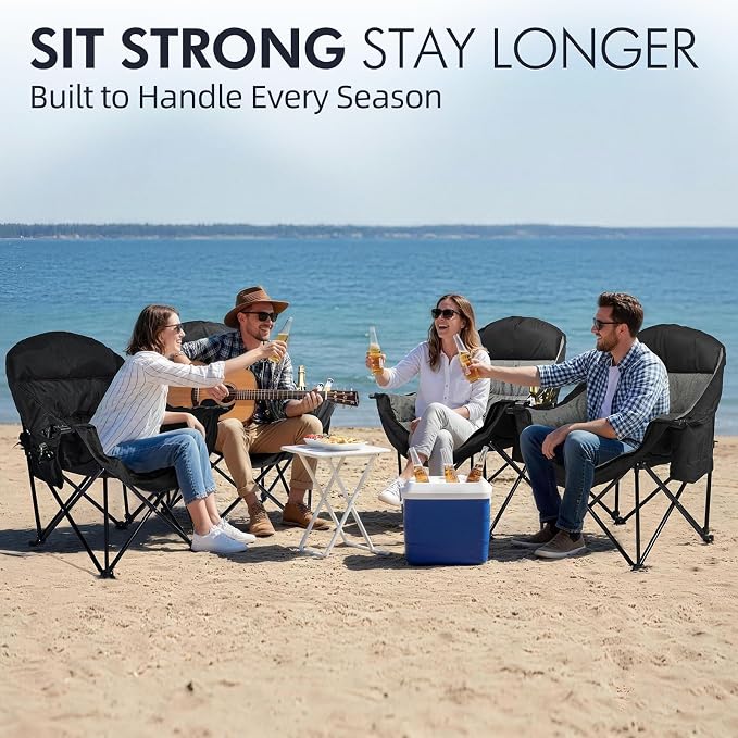 Oversized Camping Chair for Adults 2 Pack - Image 6