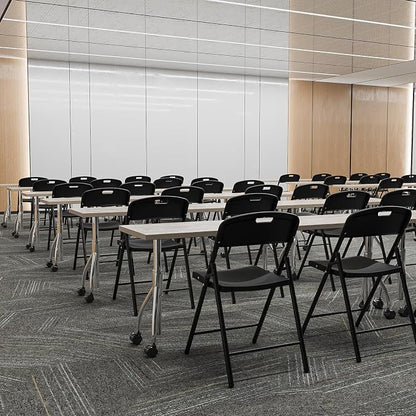 Bonnlo 20-Pack Black Plastic Folding Chairs, Portable Seat - Image 9