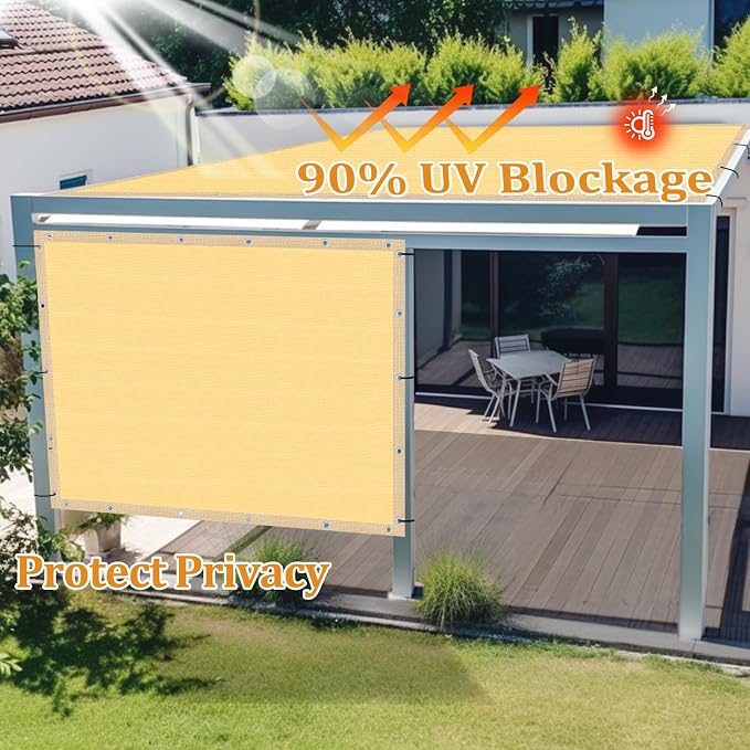 Shade&Beyond Customized Size 14' X 19' Shade Cloth - Image 5