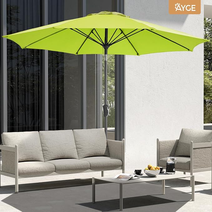 Ayge 9FT Patio Umbrella Outdoor Garden Umbrella - Image 3