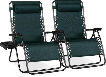 Best Choice Products Set of 2 Extra Wide Adjustable Steel Mesh Zero Gravity by Unknown