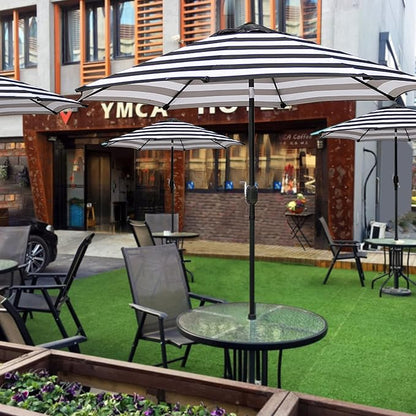 9' Outdoor Patio Umbrella, Outdoor Table Umbrella, Yard Umbrella, Market - Image 5