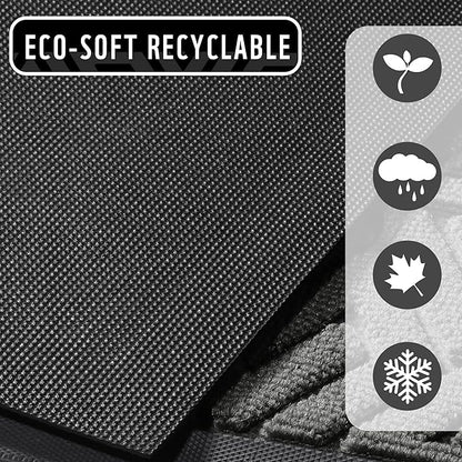 Yimobra Large Door Mat 47x24, All-Weather Waterproof Outdoor Mats for Front Door, Non Slip Rubber Doormat for Patio Proch Outside Entryway Indoor, Gray