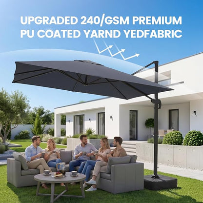 9' x 12' Cantilever Offset Patio Umbrella - Image 3