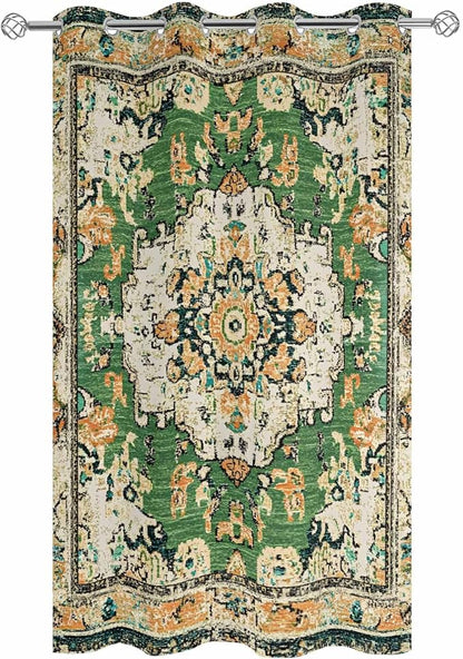 Ombre Green Boho Outdoor Curtains - Image 2