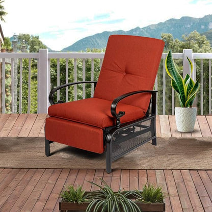Incbruce Outdoor Lounge Chair Patio Furniture Adjustable Recliner - Image 2