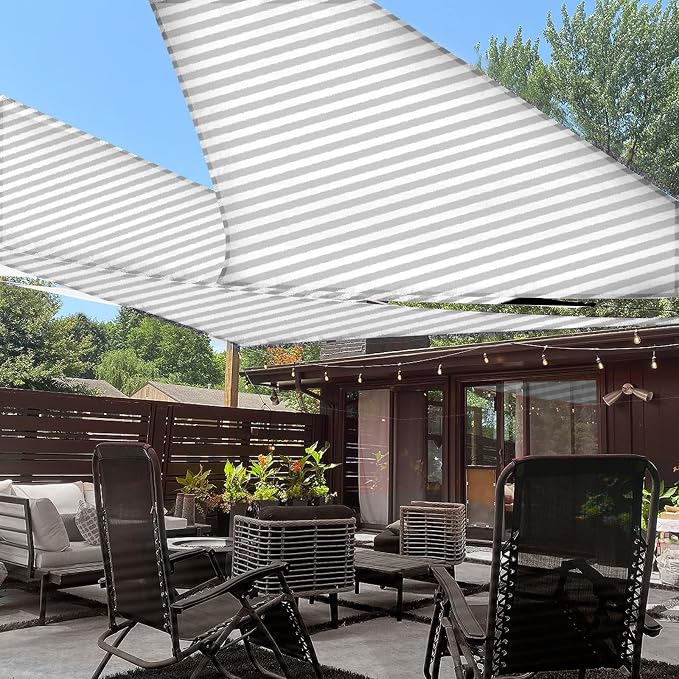 LOVE STORY 12' x 12' x 12' Triangle Sun Shade Sail by LOVESTORY