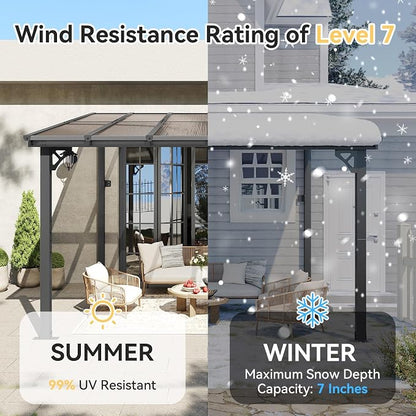 Aoxun 10' x 12' Gazebo for Patio, Gazebo Pergola - Image 5