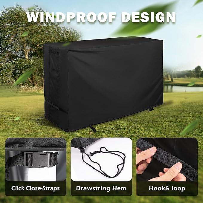 Grill Cover for Blackstone Culinary 36" Griddle Deluxe 2361, Outdoor Griddle Cover for Blackstone Culinary 36in Griddle Deluxe with Extendable Side Table 2362, Protective Flat Top Grill Cover