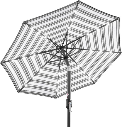 Best Choice Products 10ft Solar Polyester LED Lighted Patio Umbrella w/Tilt by Unknown