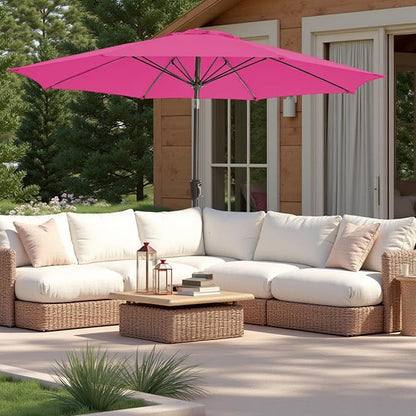 Patio Umbrella 9FT Outdoor Umbrella Patio Table - Image 2
