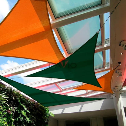 Patio Paradise 21' x 21' x 21' Sun Shade Sail Triangle Canopy Shade Cloth - Image 5