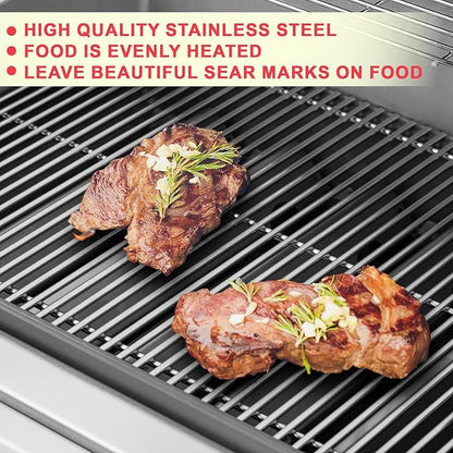 Spirit 300 Grill Grates for Weber Spirit E310 E320 S310 S320 E/S 330 II E/S 310 3 Burner Grill Parts, Genesis Silver/Gold/Platinum B/C, Genesis 1000-3500 Grates, 7MM 304 Stainless Steel, 7639 7638