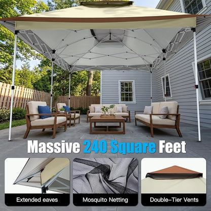 COBIZI 12x20 Pop Up Canopy Tent - Image 4