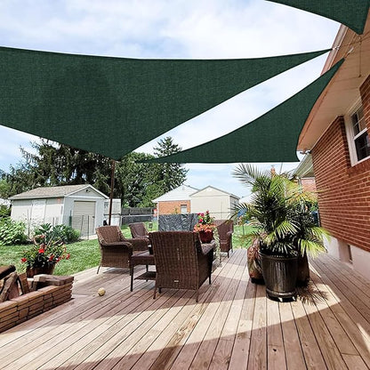 Patio Paradise 21' x 21' x 21' Sun Shade Sail Triangle Canopy Shade Cloth by Patio