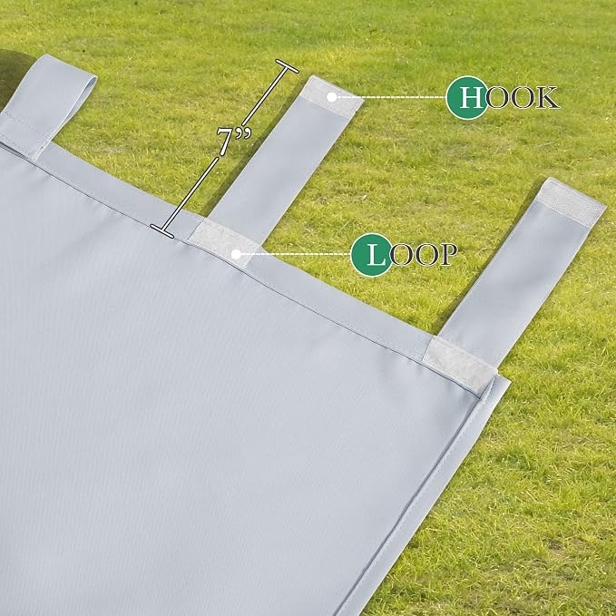 2 Panels Outdoor Curtains White - Image 4