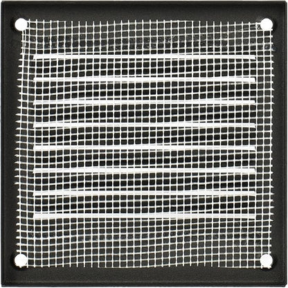 Vent Systems 4'' x 4'' Inch (Overall Dimensions) Pack of 5 - Anthracite - Air Vent Cover Metal Air Return Grill Built-in Pest Guard Screen HVAC Vent Duct Cover for Home Improvement