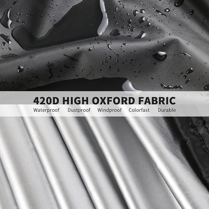 Outdoor Prep Table Cover 30 Inch, Waterproof Patio Stainless Steel Metal BBQ Table Cover All Season Protection for Outdoor Table - 30 X 18 X 34 Inch