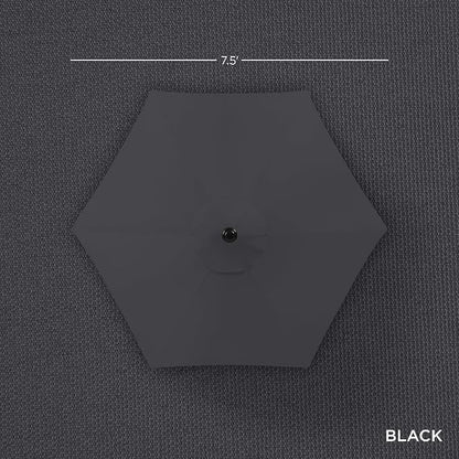 Best Choice Products 7.5ft Heavy-Duty Round Outdoor Market Table Patio Umbrella - Image 4