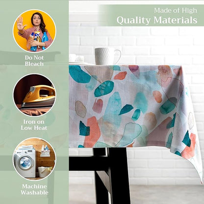 Maison d' Hermine Table Cloth Rectangle Table 100% Cotton 54 x 72 Inches Tablecloth Reusable Decorative for Dining Room, Farmhouse, Home, Party, Festive & Wedding Spring Summer - Summer Picnic