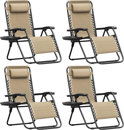 Homall Zero Gravity Chair Patio Folding Lawn Outdoor Lounge Gravity Camp by Homall