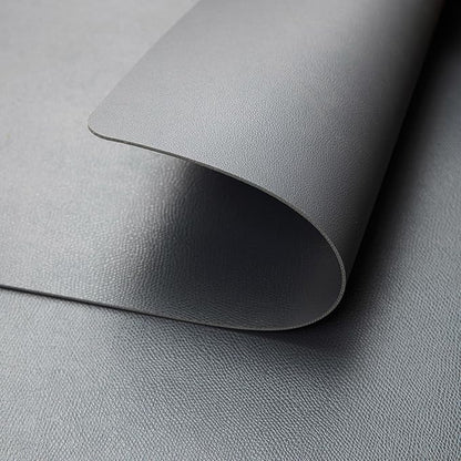 DOLOPL Placemats Set of 6, Wipeable Faux Leather Heat Resistant Table Mats - Anti Slip Table Place Mats, Modern Washable Outdoor Placemats for Kitchen Dining Room Table Decorations(Gray)