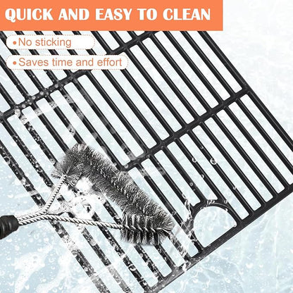 Hiorucet Grill Parts for Home Depot Nexgrill 720-0888N 720-0830H 720-0888 720-0888A Gas Grill, Cast Iron Grill Grates, Porcelain Steel Heat Plates, Burners for Nexgrill Replacement Parts 5 Burner